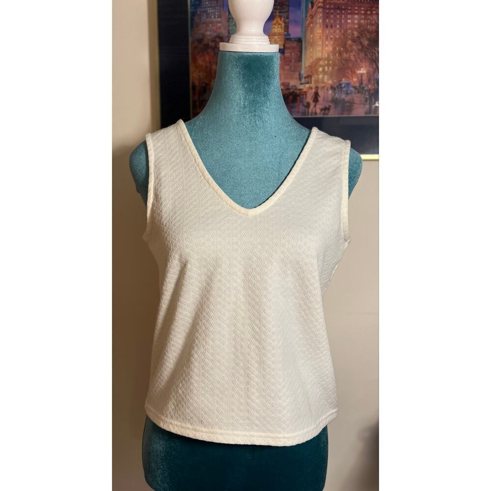 Madewell Women's Jacquard
Peekaboo-Back Crop Tank...xxs